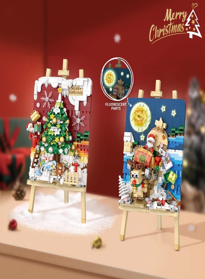 MEIEST Mini Building Blocks Christmas 3D Painting Model Set,Creative DIY Simulation Particle Stereograph Collection Construction Building Bricks Toy,Home Decor,14+(Christmas Tree) - Image 4
